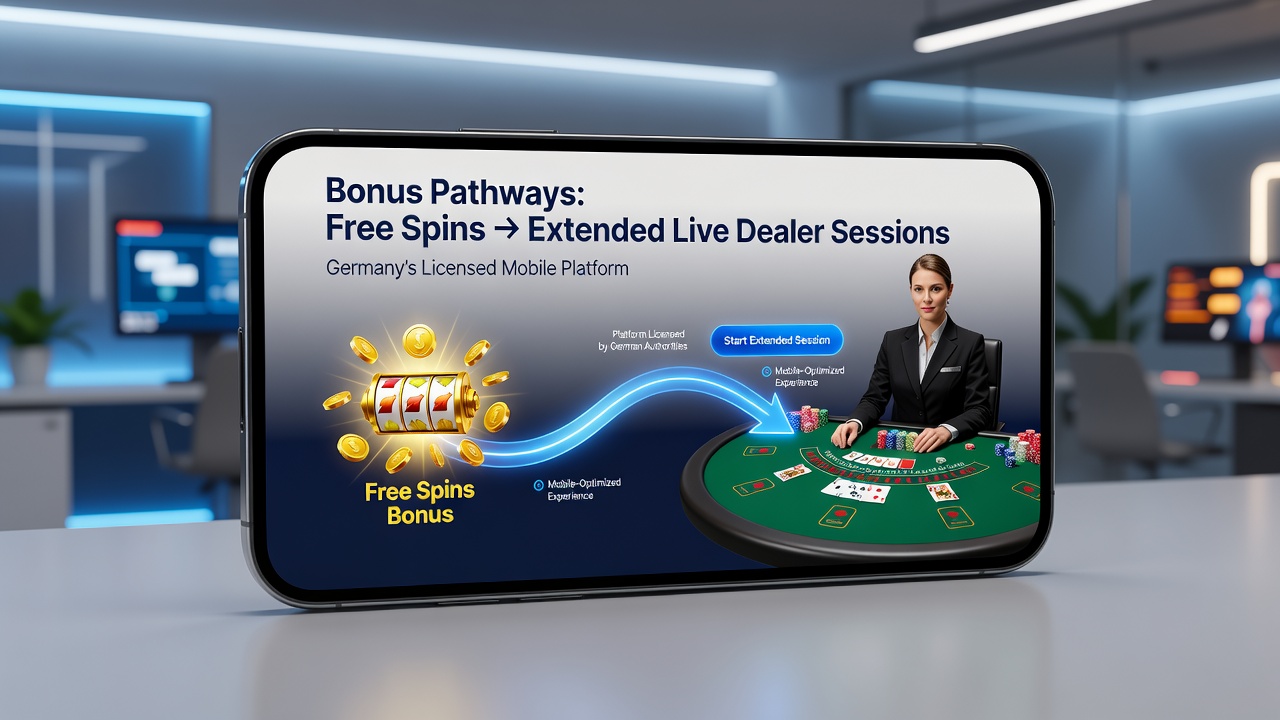 Live dealer sessions connected through bonus pathways on licensed German mobile platforms