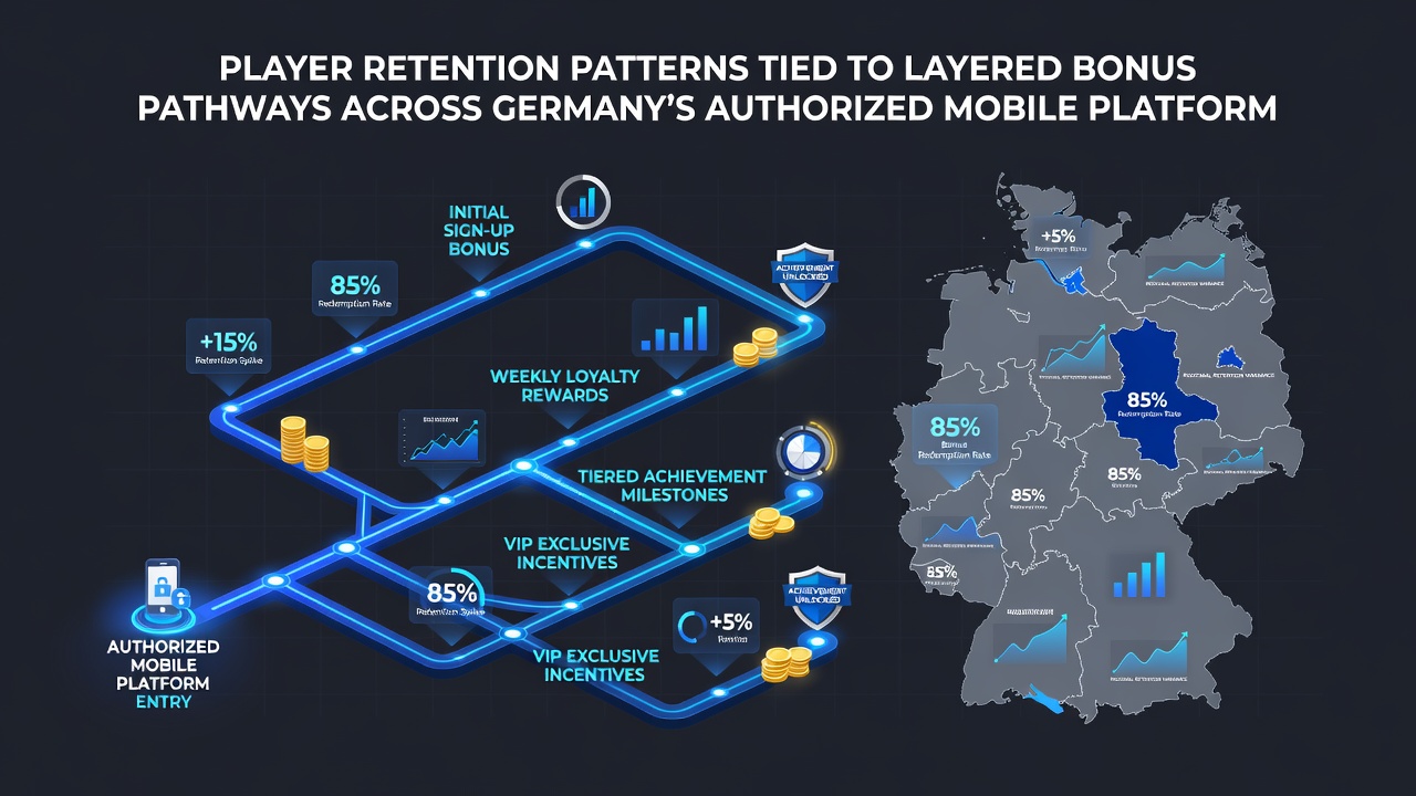 Darstellung von Bindungskurven und Bonusstufen auf mobilen deutschen Glücksspielplattformen