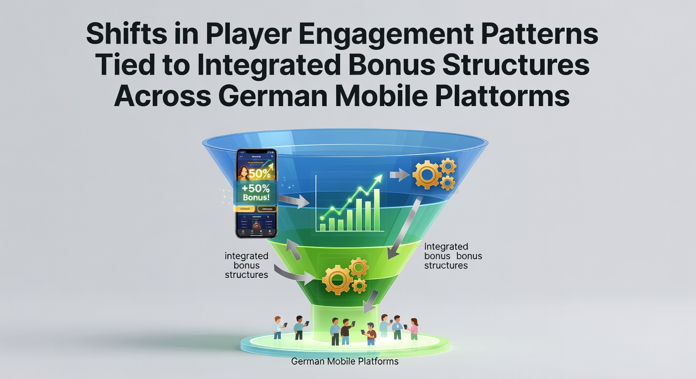 Darstellung von Spieler-Engagement-Mustern auf mobilen Casino-Plattformen in Deutschland mit Fokus auf Bonusintegration
